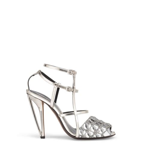 silver fendi|Fendi Sandals Silver Shoes for Women .